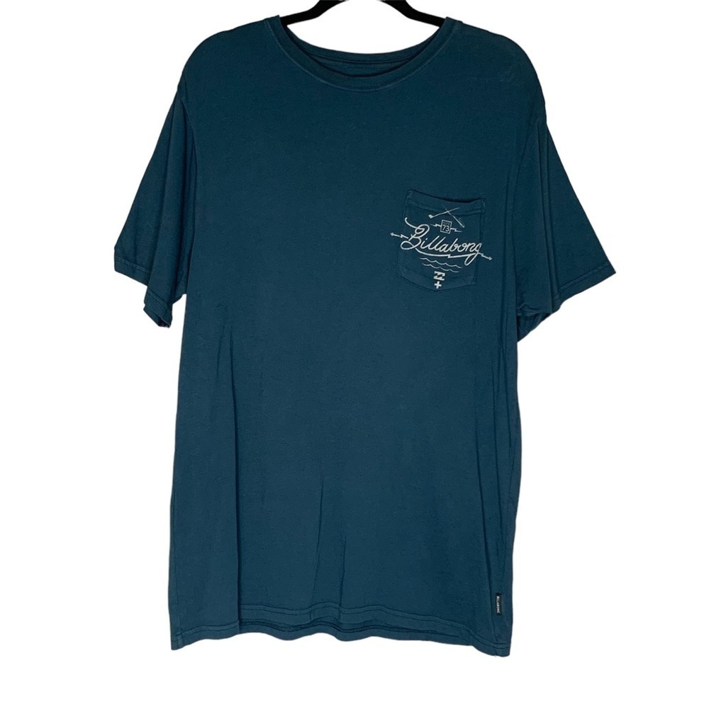 Billabong men’s teal Surf Plus Goods short sleeve pocket tee. Size XL‎